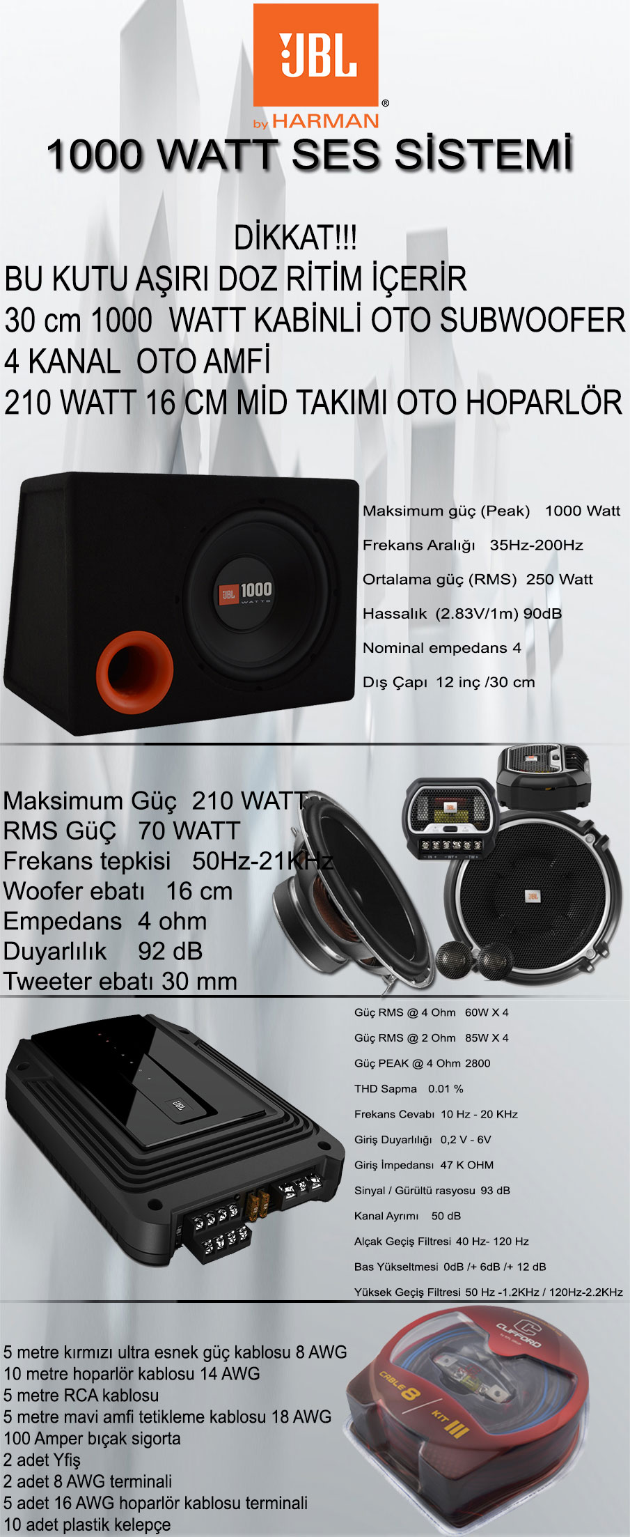 JBL KOMPLE SET