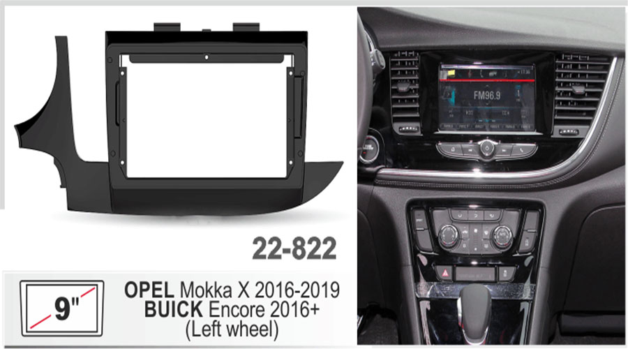 Opel Mokka X 9 inç Multimedya Çerçevesi