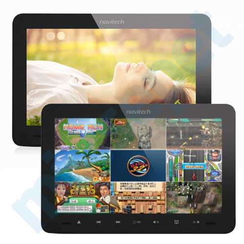 Navitech DM-915P 9 inç DVD SD USB Koltuk Arkası Başlık Monitör Oyunlu