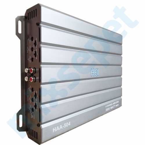 HEI HAA-504 4 Kanal 3000 Watt Oto Amfi Amplifikatör
