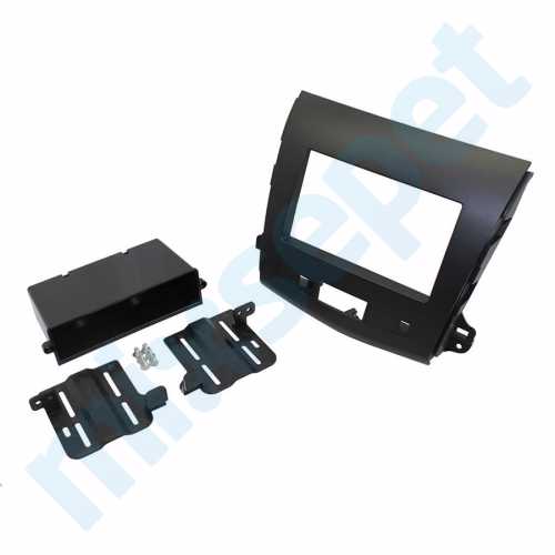 Mitsubishi Outlander Peugeot 4007 Double Multimedya Çerçevesi 08-004p