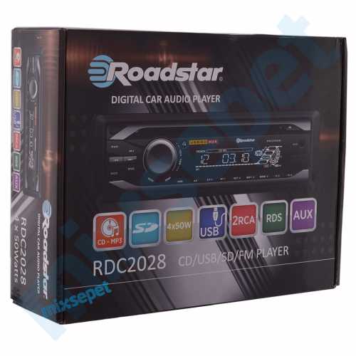 Roadstar USB SD Radyo Oto Teyp + 6X9 Oval Hoparlör mix-2028.6x9