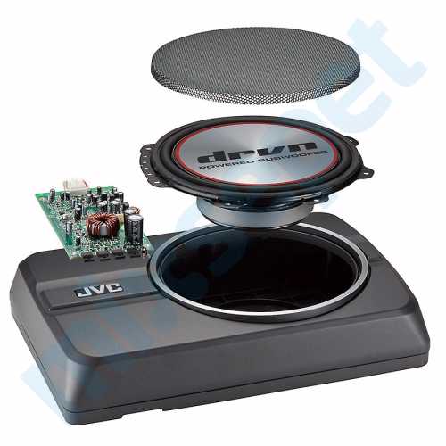 JVC CW-DRA8 Amfili 250 Watt 20 cm Oto Koltuk Altı Subwoofer Bass