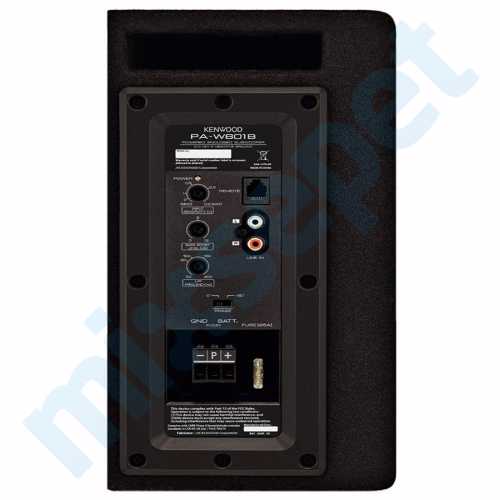 Kenwood PA-W801B Amfili 400 Watt 20 cm Oto Aktif Subwoofer Bass