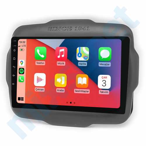 Jeep Renegade 9 inç Carplay Androidauto Multimedya Sistemi