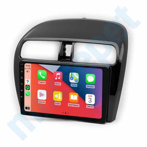 Mitsubishi Space Star Attrage 9 inç Carplay Androidauto Multimedya Sistemi