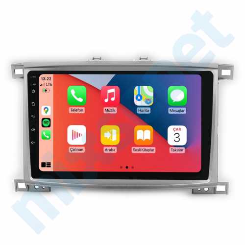 Toyota Land Cruiser 100 10.1 inç Carplay Multimedya Sistemi