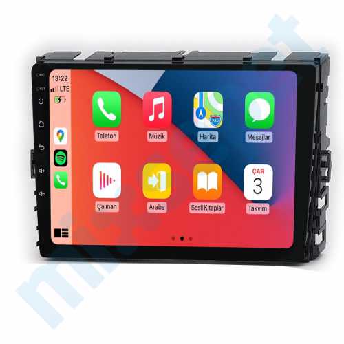 Volkswagen Polo Caravelle Transporter 9 inç Carplay Androidauto Multimedya Sistemi
