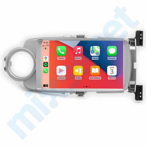 Toyota Yaris 9 inç Carplay Androidauto Multimedya Sistemi