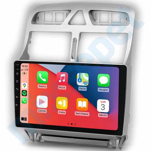 Peugeot 307 9 inç Carplay Androidauto Multimedya Sistemi
