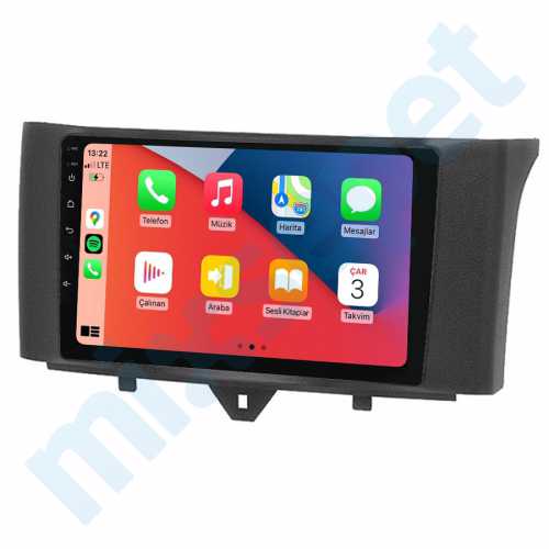 Smart ForTwo (451) 9 inç Carplay Androidauto Multimedya Sistemi