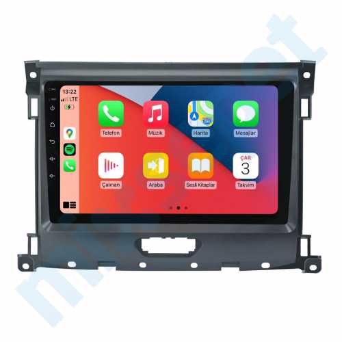 Ford Ranger 9 inç Carplay Androidauto Multimedya Sistemi