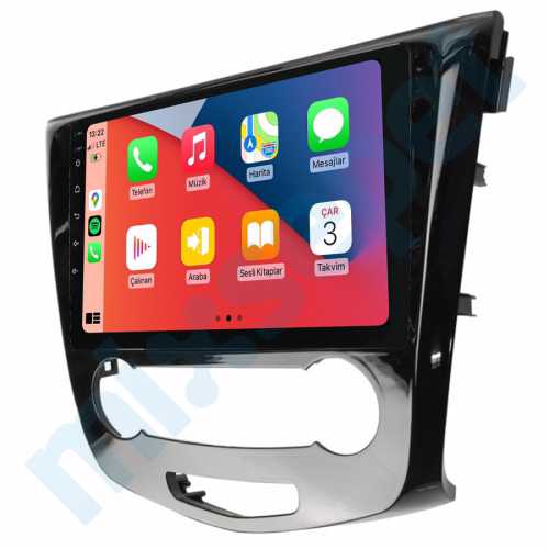 Nissan Qasqai X-Trail 10.1 inç Carplay Androidauto Multimedya Sistemi