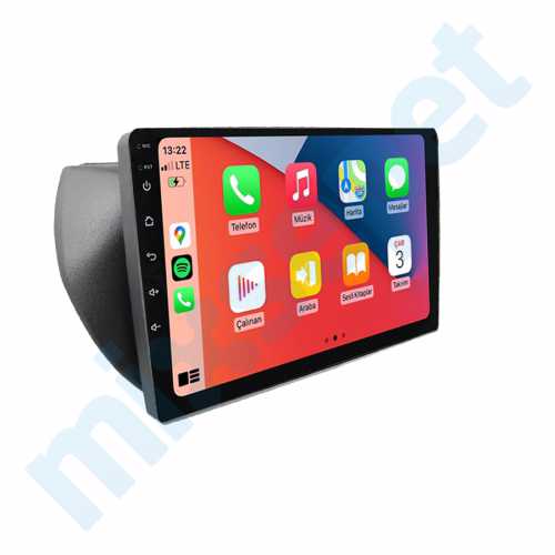 Citroen Nemo Peugeot Bipper Fiat Fiorino 9 inç Carplay Androidauto Multimedya Sistemi