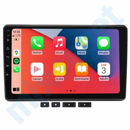 Renault Master 10.1 inç Carplay Androidauto Multimedya Sistemi