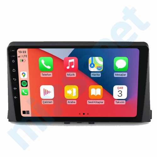 Berlingo Partner Combo Proace City 10.1 inç Carplay Androidauto Android Multimedya Sistemi