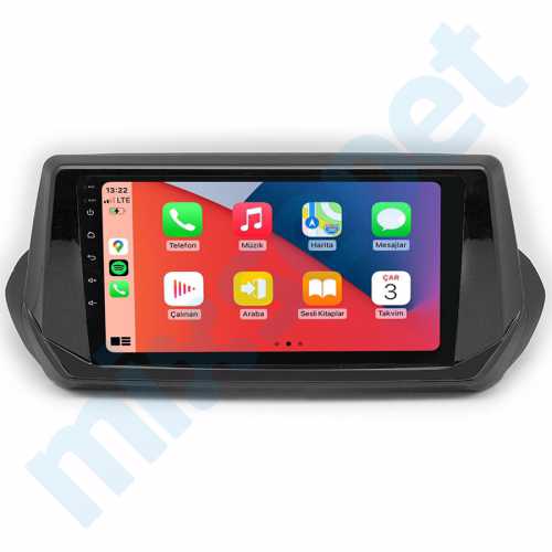 Peugeot 2008 9 İnç Carplay Androidauto Multimedya Sistemi