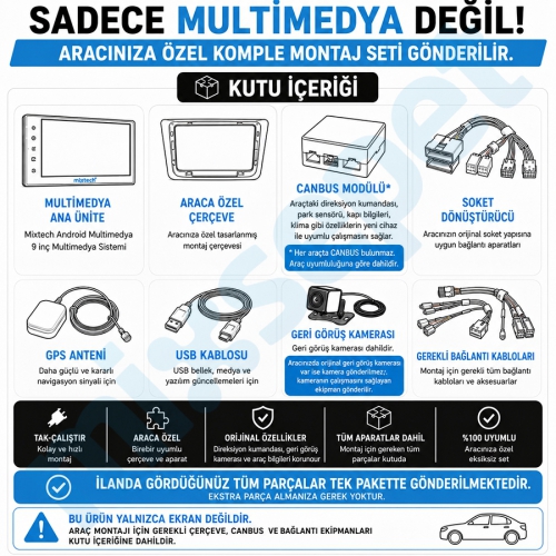 Toyota RAV4 9 İnç Android Navigasyon Multimedya Sistemi