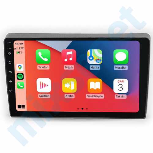 Volkswagen Polo 9 İnç Carplay Androidauto Multimedya Sistemi