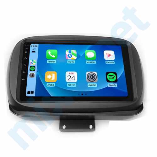 Fiat 500X 9 inç Carplay Androidauto Android Multimedya Sistemi