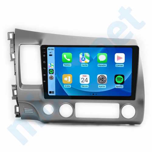 Honda Civic 10.1 inç Carplay Androidauto Android Multimedya Sistemi