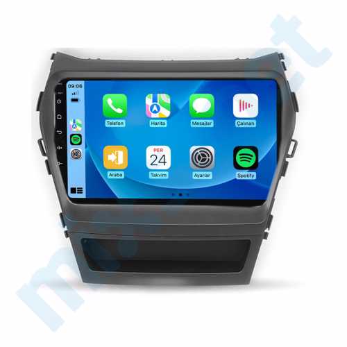 Hyundai Santa Fe 9 inç Carplay Androidauto Android Multimedya Sistemi