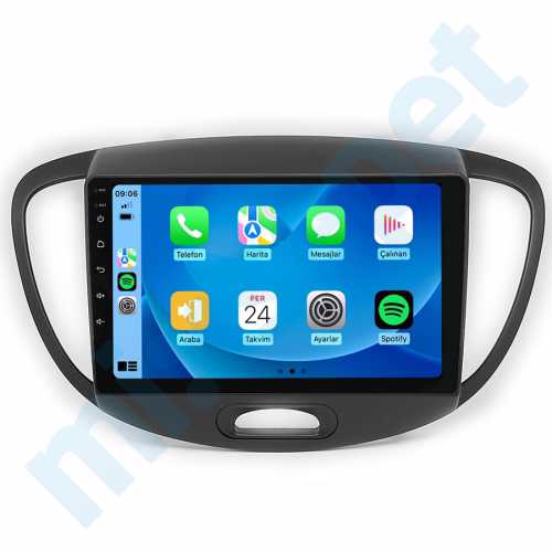 Hyundai i10 9 inç Carplay Androidauto Android Multimedya Sistemi