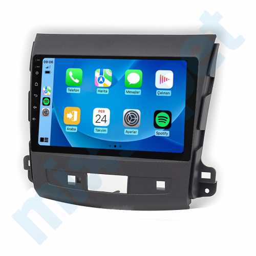 Mitsubishi Outlander Peugeot 4007 9 inç Carplay Androidauto Android Multimedya Sistemi