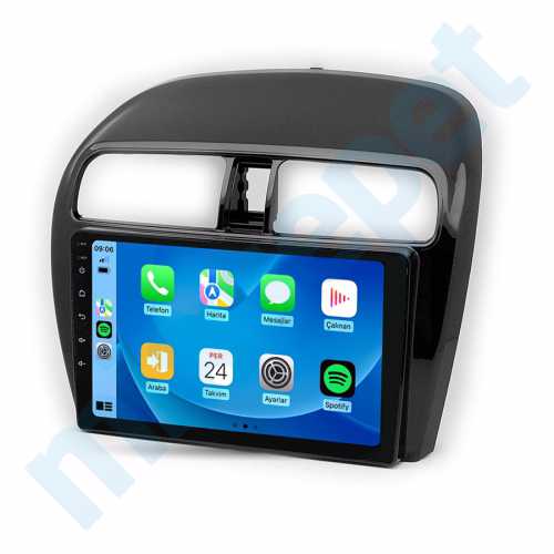 Mitsubishi Spacestar Attrage 9 inç Carplay Androidauto Android Multimedya Sistemi