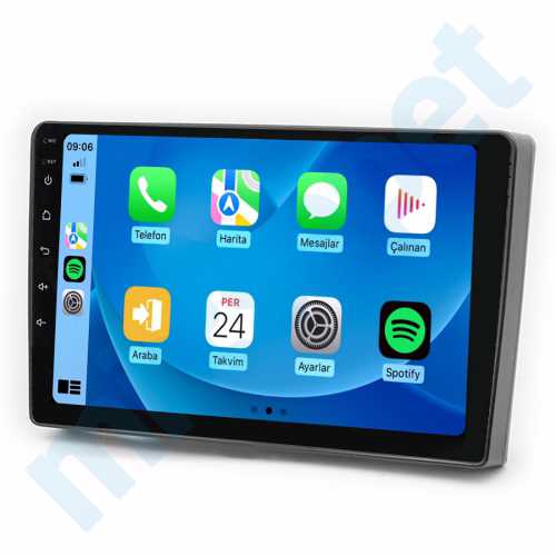 Citroen C2 C3 Berlingo Jumpy Fiat Scudo Peugeot 207 307 9 inç Carplay Androidauto Android Multimedya Sistemi
