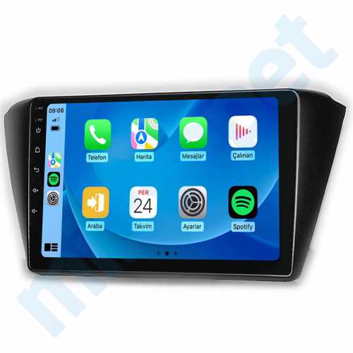 Skoda Fabia 9 inç Carplay Androidauto Android Multimedya Sistemi