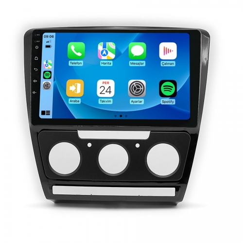 Skoda Octavia 10.1 inç Carplay Androidauto Android Multimedya Sistemi