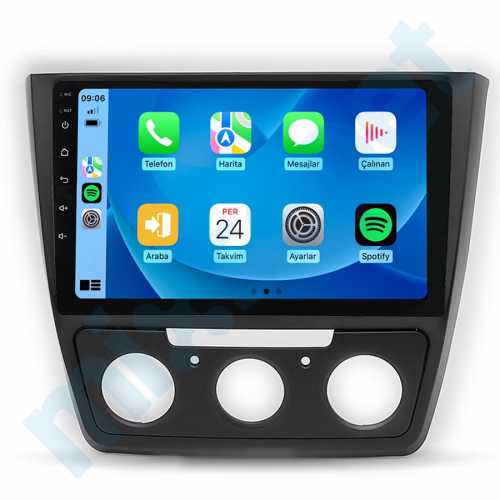Skoda Yeti 10.1 inç Carplay Androidauto Android Multimedya Sistemi