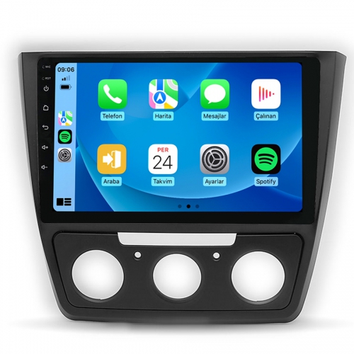 Skoda Yeti 10.1 inç Carplay Androidauto Android Multimedya Sistemi