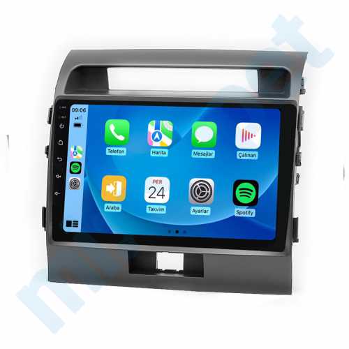 Toyota Land Cruiser 200 10.1 inç Carplay Androidauto Android Multimedya Sistemi