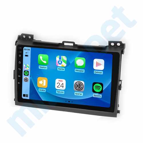 Toyota Land Cruiser Prado 9 inç Carplay Androidauto Android Multimedya Sistemi