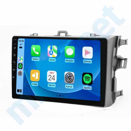 Toyota Corolla 9 inç Carplay Androidauto Android Multimedya Sistemi