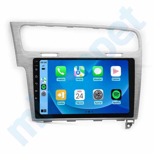 Volkswagen Golf 10.1 inç Carplay Androidauto Android Multimedya Sistemi