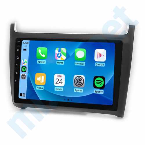 Volkswagen Polo 9 inç Carplay Androidauto Android Multimedya Sistemi