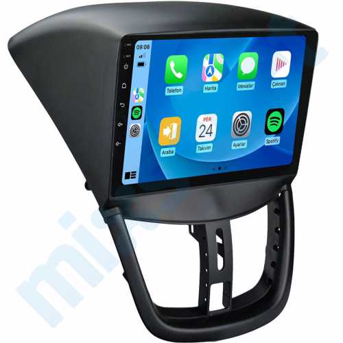 Peugeot 207 9 inç Carplay Androidauto Android Multimedya Sistemi