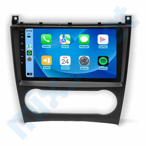 Mercedes C Class W203 W209 W463 9 inç Carplay Androidauto Android Multimedya Sistemi