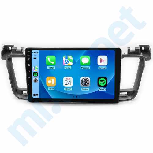 Peugeot 508 9 inç Carplay Androidauto Android Multimedya Sistemi