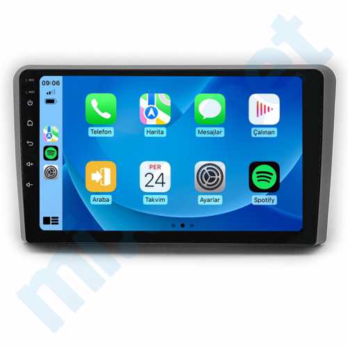 Audi A3 9 inç Carplay Androidauto Android Multimedya Sistemi