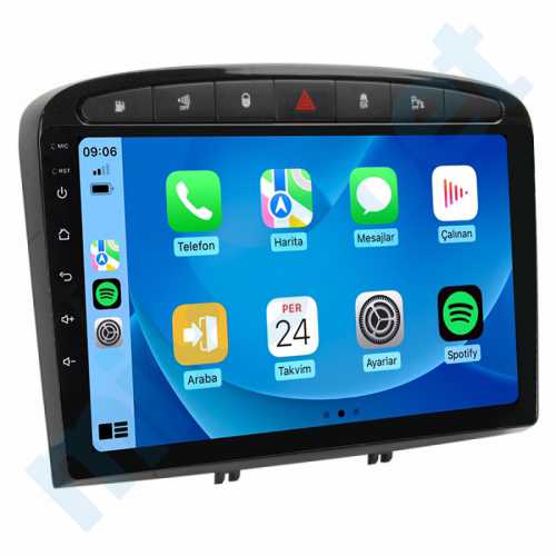 Peugeot 308 9 inç Carplay Androidauto Android Multimedya Sistemi