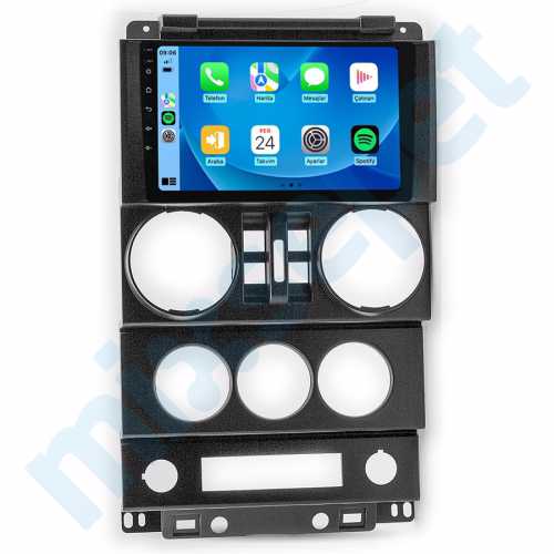 Jeep Wrangler 9 inç Carplay Androidauto Android Multimedya Sistemi