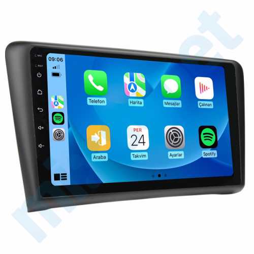 Skoda Rapid 9 inç Carplay Androidauto Android Multimedya Sistemi