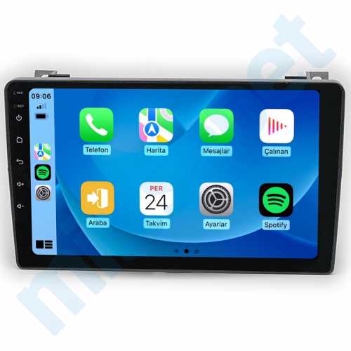Saab 9-3 9 inç Carplay Androidauto Android Multimedya Sistemi