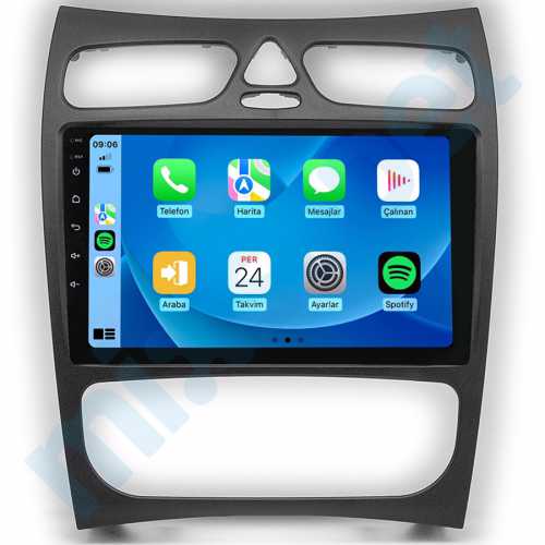 Mercedes CLK Serisi (W209) 9 inç Carplay Androidauto Android Multimedya Sistemi