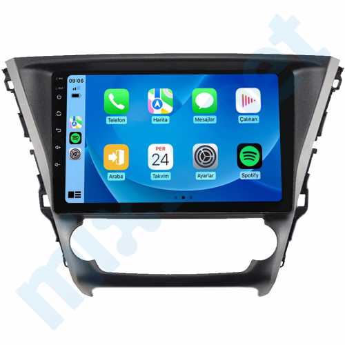 Toyota Avensis 10.1 inç Carplay Androidauto Android Multimedya Sistemi