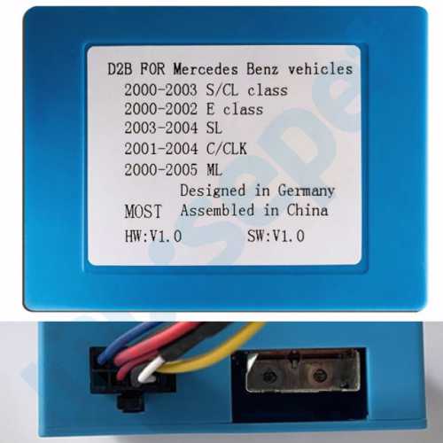 Mercedes Multimedya kurulumu için Fiber amplifikatör kablo seti (MOST) bz-w220